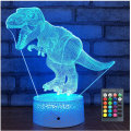 USB/Battery Powered 3D Children Kids Night Light Lamp Dinosaur Toys Boys 16 Colors Changing LED Remo
