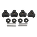4pcs Woodworking Tool Accessory Quick Action Hold Down Clamp Handle Nut for T-Slot T-Tracks