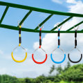 4PCS/Set Children Backyard Toys Infantil Hanging Rings Kids Climbing Swing Rings Outdoor Gymnastic R