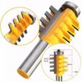 Drillpro RB27 1/2 Inch Shank Reversible Finger Joint Glue Joint Router Bit for Woodworking