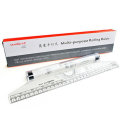 30CM Multi-purpose Rolling Ruler Plastic Protractor Scale Angle Ruler Stationery School Students Pai