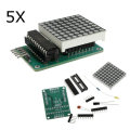 5Pcs MAX7219 Dot Matrix Module DIY Kit SCM Control Module For