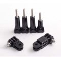 ABS Metal Black Long Screw Adapter Accessories for Gopro Hero4/5/6/7/8/9 Sport Camera