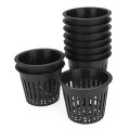 10Pcs  Black Mesh Net Hydroponic Aeroponic Flower Container Plant Grow Pot Cup Planting Baskets