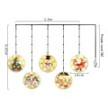 Novelty Hanging 3D Christmas Warm White LED String Light with USB for Festival Party Indoor Outdoor