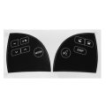 For 2007-2012 Lexu ES350 Matte Black Steering Wheel Button Repair Decals Sticker Repair Button Broke