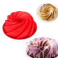 Big Swirl Shape Silicone Butter Cake Mould Baking Mold Form Tools For Cake Mold Baking Dish Bakeware