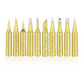 NEWACALOX 10Pcs Lead-free Welding Tips 900M-T Soldering Iron Tip for Rework Soldering Station BGA To