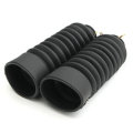 140mm Motorcycle Fork Dustproof Rubber Cover Gaiters Boots Black