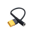 RJXHOBBY 15cm XT60 Male Bullet Connector to Female DC 5.5mm X 2.1mm Rubber Power Cable