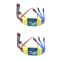 2PCS Brushless ESC 30A Speed Control 2S 3S T-Plug JST for 2212 Brushless Motor KT SU27 RC Airplane F