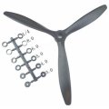 QTmodel 1060 10x6 inch Efficient 3 Leaf Blade Propeller for RC Airplane