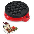18 Holes Electric Takoyaki Octopus Ball Baking Machine Maruko Maker with Grill Pan Professional Cook