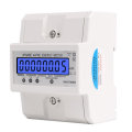 DDS024 3 Phase 4 Wire Energy Meter 380V AC 50Hz LCD Backlight Display Electronic Watt Power Consumpt
