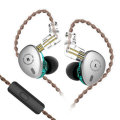 KBEAR KB06 2BA+1DD Earphones HIFI Earphone 3.5mm Jack Wired Earbud... (TYPE: WITHMIC | COLOR: BLACK)