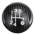 5 Speed Carbon Fiber Gear Shift Knob Shifter MT 55344048 For Fiat 500 2012-2018