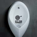 Honana BC-577 Hit The Target Toilet Wall Sticker Bathoom Decor Thinking 15 x 13cm Funny Toilet Entra