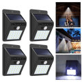 2pcs Solar Power 20 LED PIR Motion Sensor Wall Light Waterproof  Outdoor Path Yard Garden Security L