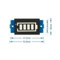 3Pcs 3S 12.6V 6/12/24/36/48V Lithium Battery Power Indicator Board Battery Power Indicator for Elect