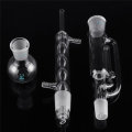 Lab Glass Soxhlet Extractor Condenser Set w/ 60ML Flat Bottom Flask 225MM Tube