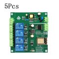 5Pcs AC/DC Power Supply ESP8266 WIFI Four-way Relay Module ESP-12F Development Board Secondary Devel