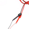 Lantianrc 4mm Banana Plug to Copper Dual Test Hook Clip Cable Lead Wire 100cm for RC Drone