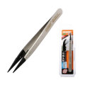 JAKEMY JM-T10-11 Stainless Steel Electronic Anti-static Tweezers Pointed and Curved Replaceable Twee