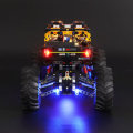 DIY LED Strip Light Kit ONLY For LEGO Technic 42099 4x4 For X-Treme Off-Roader Blue Chassis Car Bric