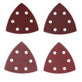 24Pcs Sand Grains Are Uniform Full and Wear-resistant Swing Triangle Six-hole Red Sandpaper for Sand
