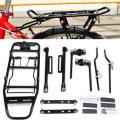 BIKIGHT 35KG Bearing Aluminum Alloy Bicycle Mountain Bike Rear Rack Seat Post Mount Luggage Carrier