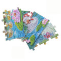 60pcs DIY Puzzle Duck Fairy Tale Cartoon 3D Jigsaw With Tin Box Kids Children Educational Gift Colle