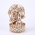 3D Wooden Ferris Wheel Puzzle Music Box DIY Assembly Toys Creative Gift