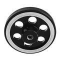 2Pcs 65mm 6mm Hole Diameter Metal Wheels for Smart Robot Chassis Car