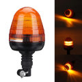 12-24V Pointed LED Warning Light 4 Flashing Amber Beacon Flexible Din Pole Mount Tractor Warning Lig