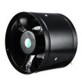 8 Inch 220V 80W Inline Duct Fan Booster Exhaust Blower Air Cooling Vent Stainless Steel Vane