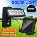 IP65 Cordless LED Solar Powered Wall Lights  Motion Outdoor Security Flood Lamps