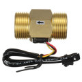 DN25 Copper Water Flow Sensor Pulse Output 4~45L/min Liquid Switch Flowmeter