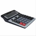 Centralized Finance Multifunctional Office Desktop Calculator Dual Power Wide Screen Computer C1232M