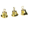 120Pcs Metal Bell Set Golden Mini Ring Bell Jewelry Pendants Wind Chime Christmas Tree Decoration Ac