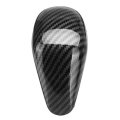 Car Styling Automatic Speed Gear Shift Knob Head Carbon Fiber Cover Sticker For Audi