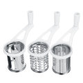 3 In 1 Manual Cheese Grater Rotary Grater Butter Vegetable Fruit Slicer Cutter Kitchen