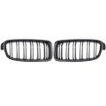 Pair Carbon Fiber Look Front Bumper Grill Grille For BMW 3 F30 F31 F35 2012-2018