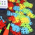 237 Pcs Creative Mosaics 3D DIY Assemble Electric Drill Puzzle Building Blocks Peg Educational Toy f