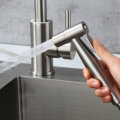Stainless Steel Handheld Douche Bidet Sprayer Shower Head Toilet Adapter