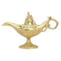 Vintage Metal Aladin Lamp Magical Aladdin`s Genie Lamp Zinc Alloy Table Decoration Classic Arabian C