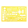 1:50 Interior Decorations Architectural Furniture Drawing Template KT Soft Plastic Ruler Stencil