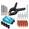 34pcs Pocket Hole Jig Step Drill Kit Woodworking Carpentry Woodworking Tool