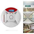 2 in 1 Carbon Monoxide Detector Fire Gas Sensor Monitor Warning Alarm Home Security Alarm