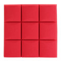 6Pcs 27x27x4 Acoustic Panels Tiles Studio Soundproofing Isolation Wedg... (COLOR.: RED | COLOR: RED)