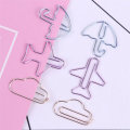 Deli 0055 12PCS Paper Clips Special Shape Notes Smooth Paper Clips DIY Bookmark Stationery Student M